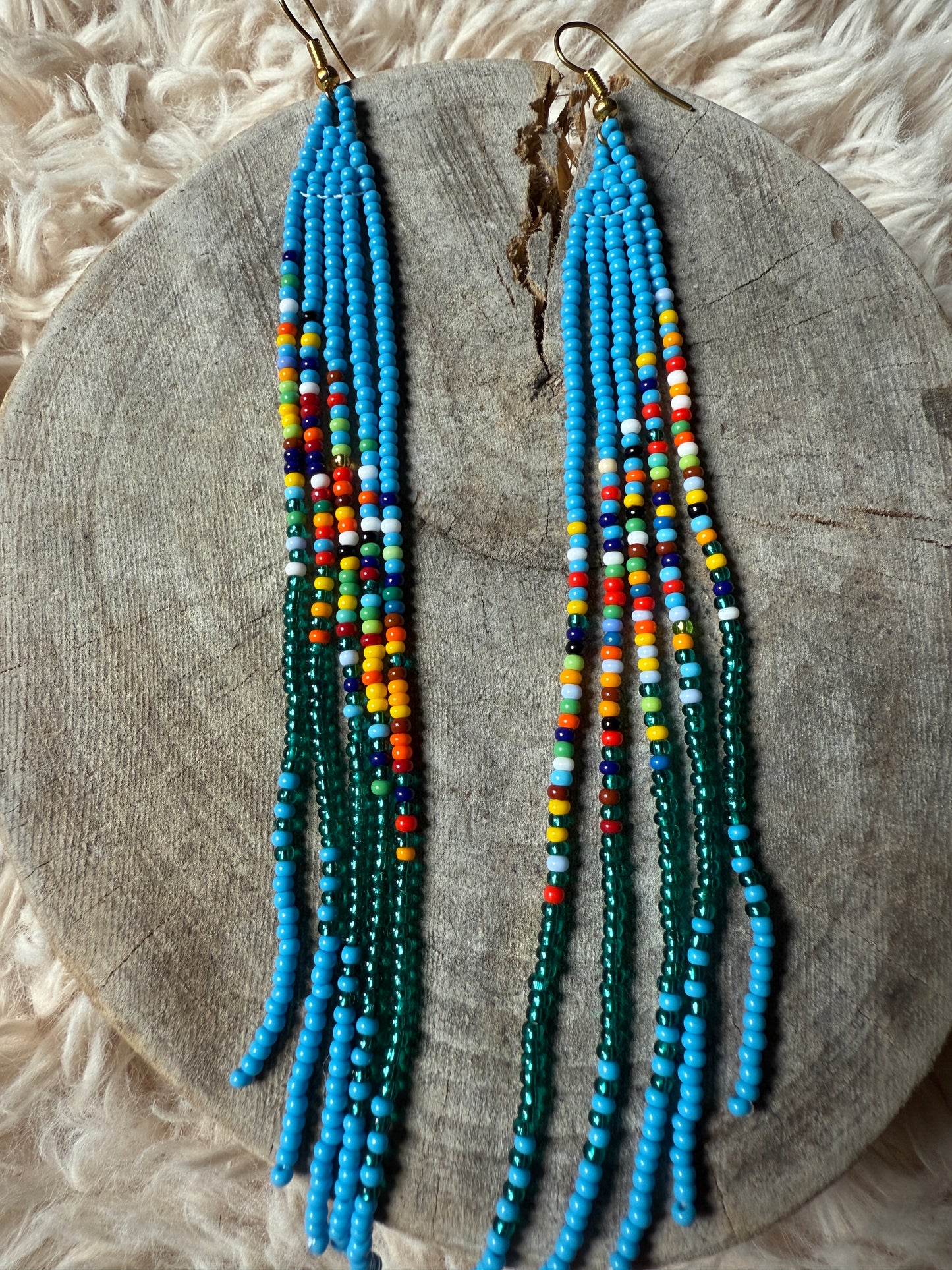 Handmade "Azur" Colombian Earrings