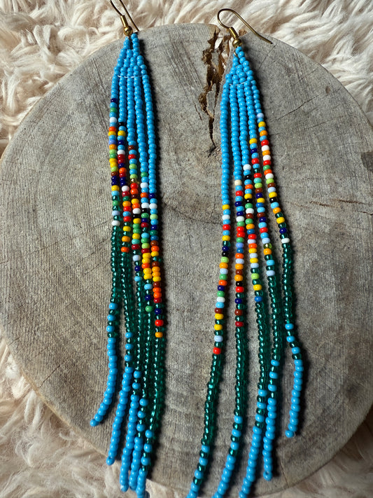 Handmade "Azur" Colombian Earrings