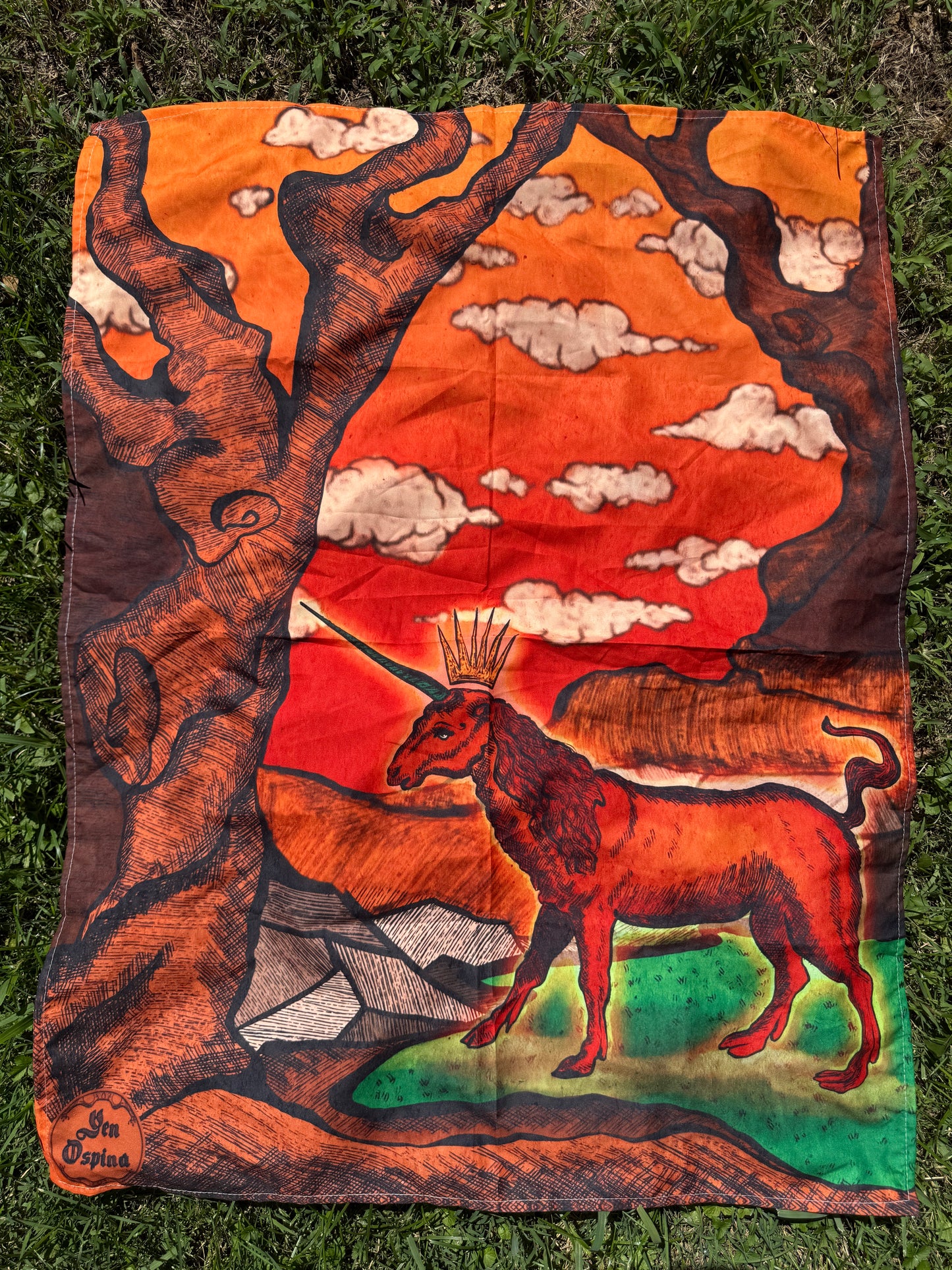 "Unicornis" Tapestry