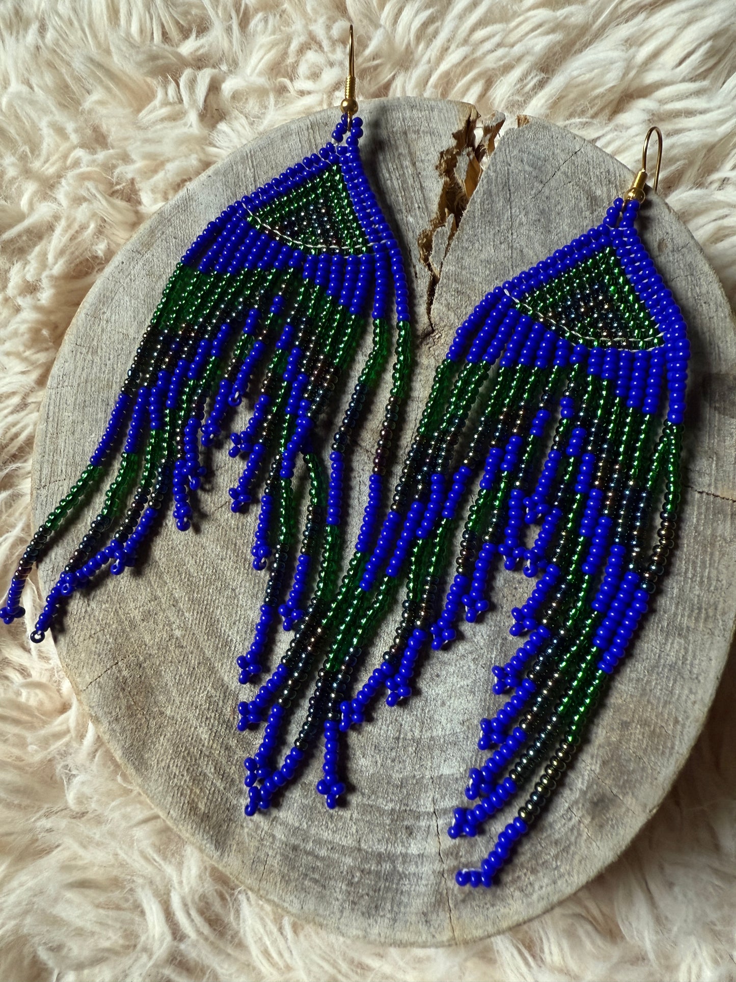 Handmade "Cobalt" Colombian Earrings