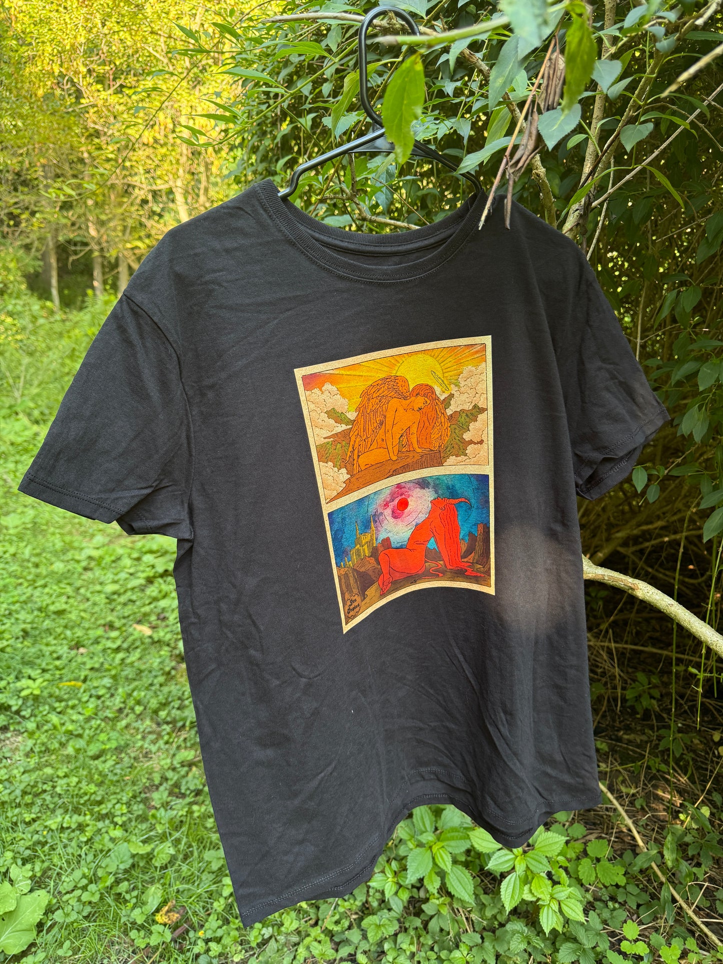 "Heaven & Hell" XL Black TShirt