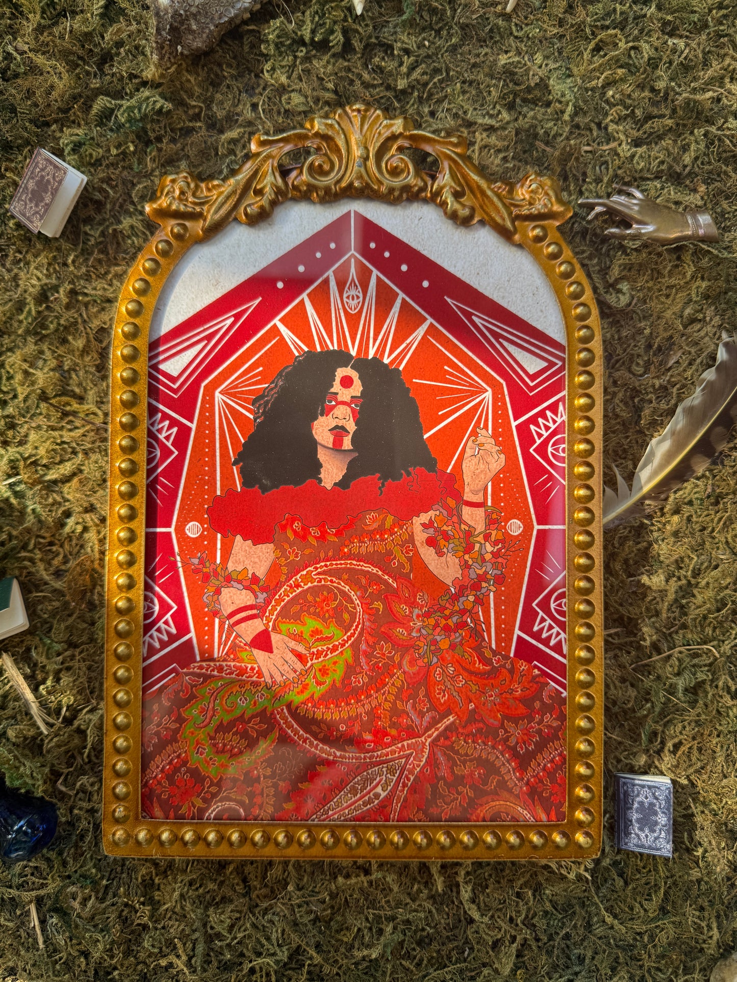 Small Framed "Lipo Pimienta"