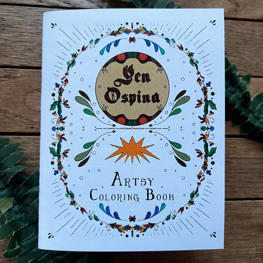 1st Edition "Artsy Coloring Book" by Yen Ospina