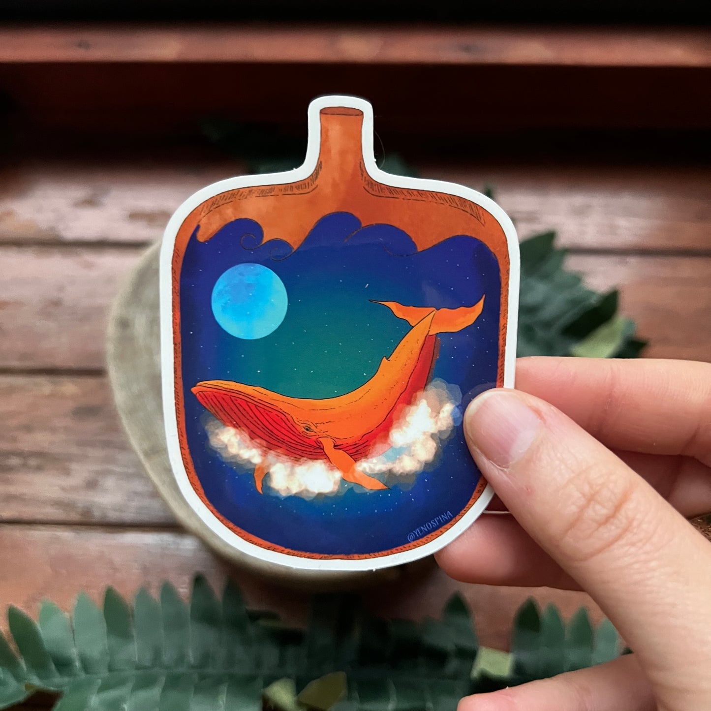 "Ballena Nadando" Sticker