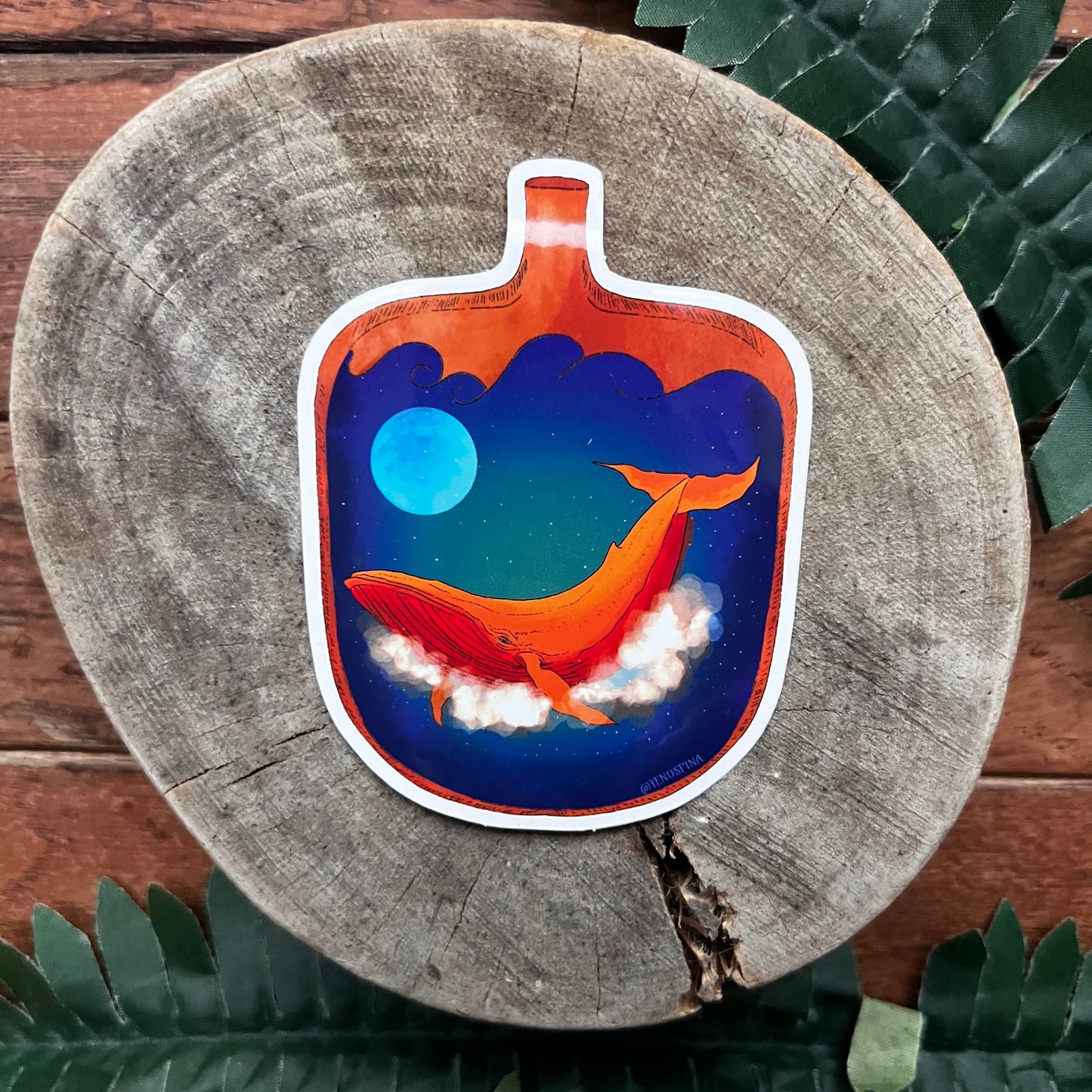 "Ballena Nadando" Sticker