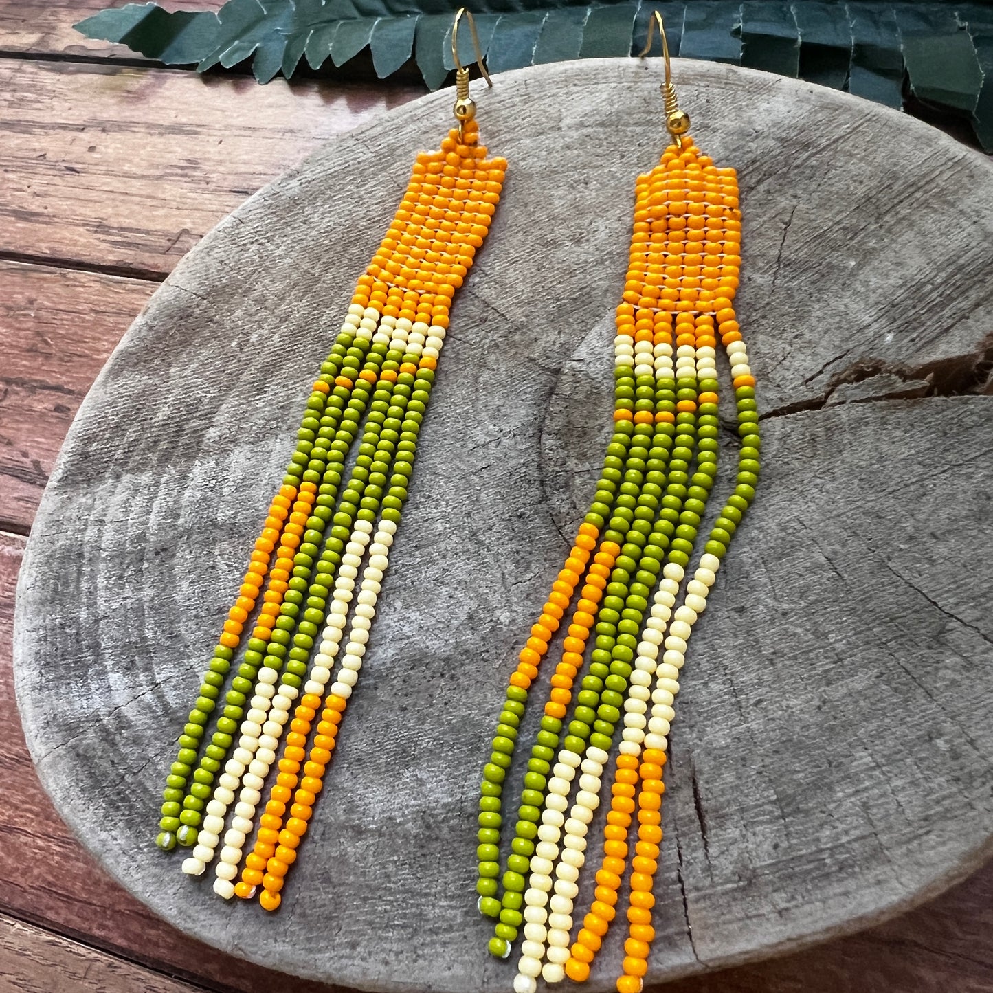 Handmade "Luscious Yellow" Colombian Earrings
