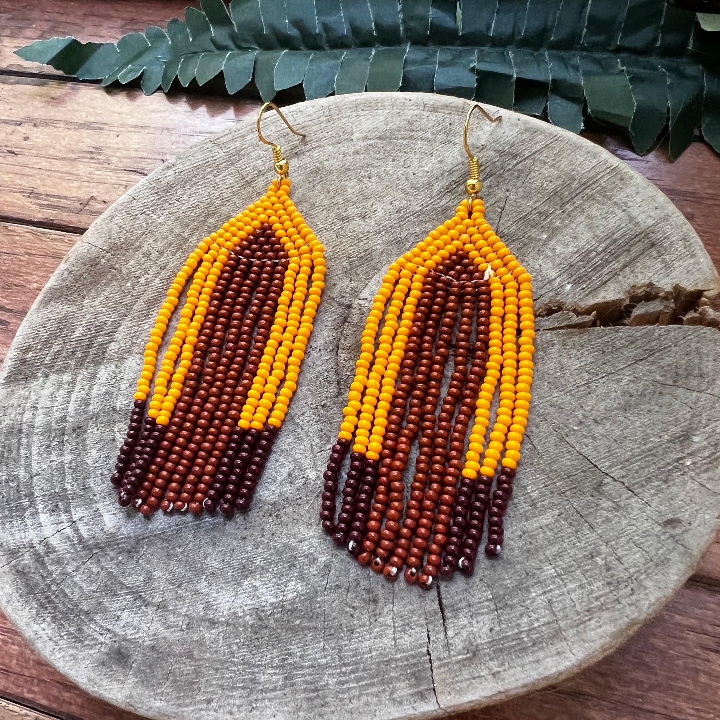 Handmade "Cafe Bloom" Colombian Earrings