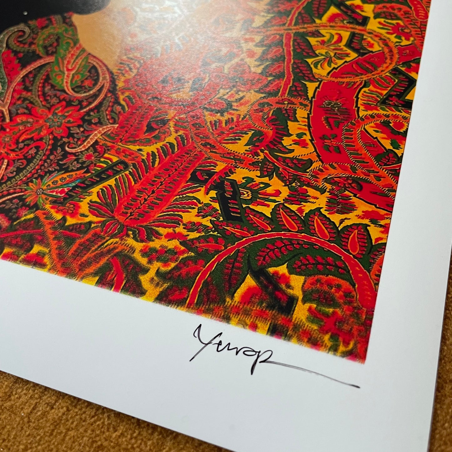 "Besame" Misprinted Art w/ Blurred Edge 8.5x11