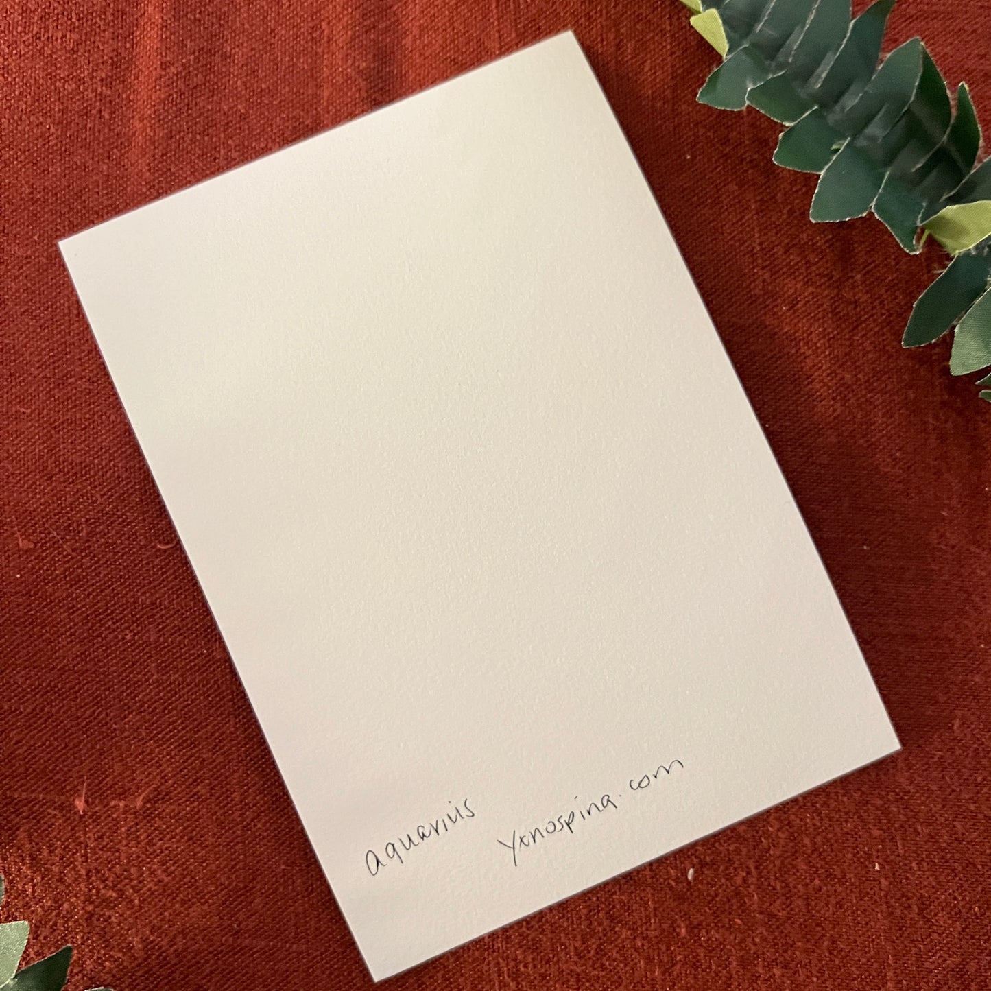 Borderless "Aquarius" Matte Horoscope 5x7 Art Print