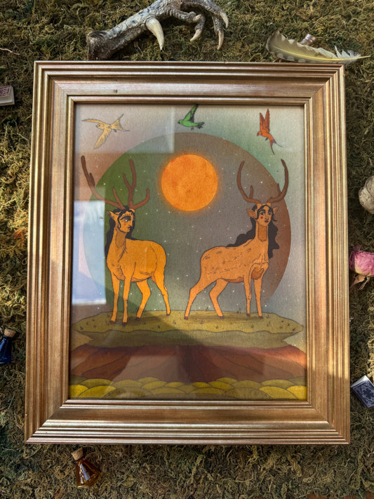 Medium Framed "Venadas"