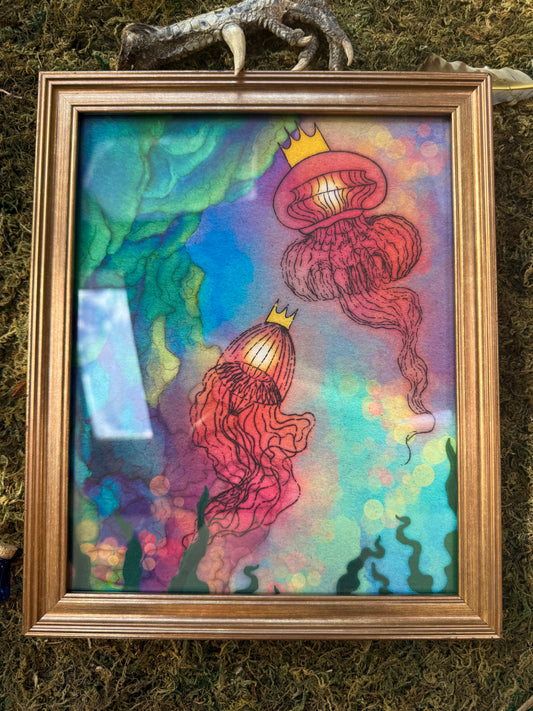 Medium Framed "Jellyfishes"