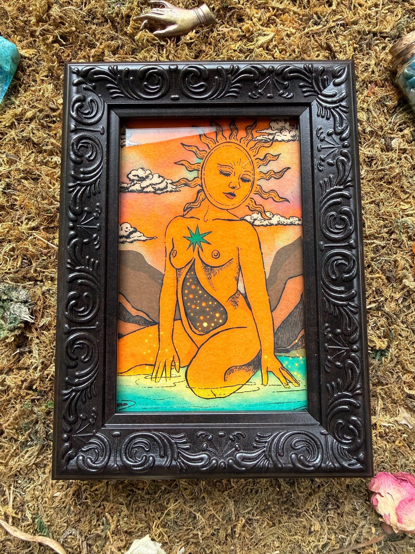 Small Framed "Sol Creador"