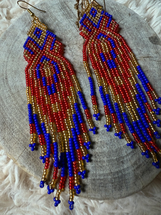 Handmade "Primary" Colombian Earrings