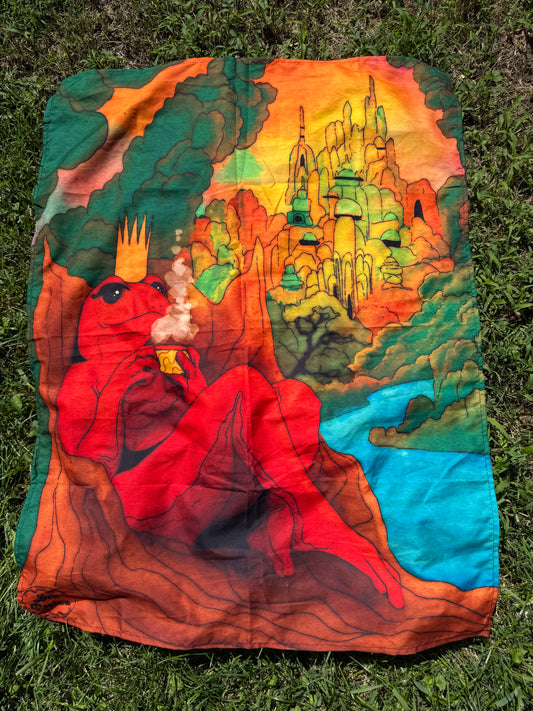 "Rana Rojo" Tapestry