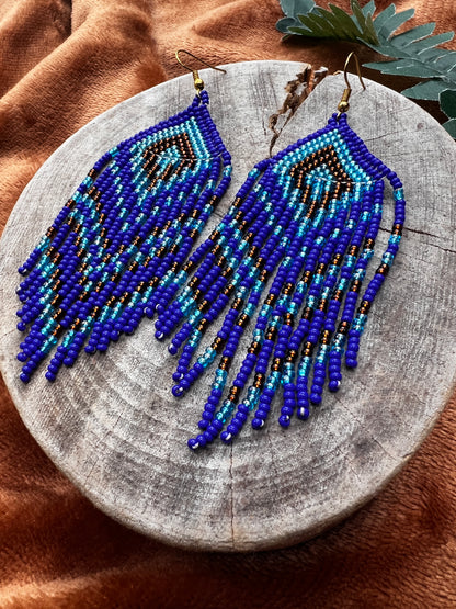 Handmade "Cobalt" Colombian Earrings