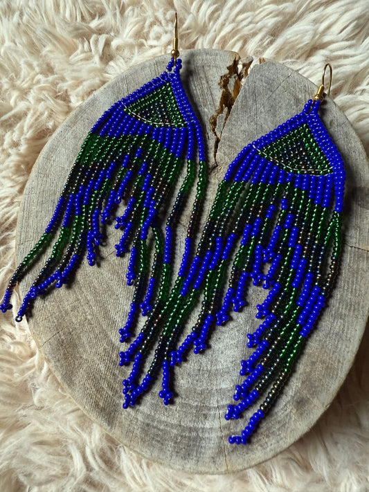 Handmade "Cobalt" Colombian Earrings