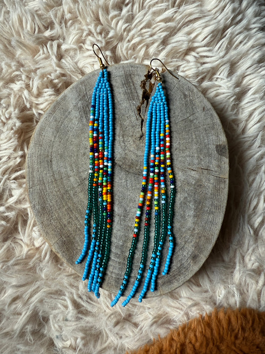 Handmade "Azur" Colombian Earrings