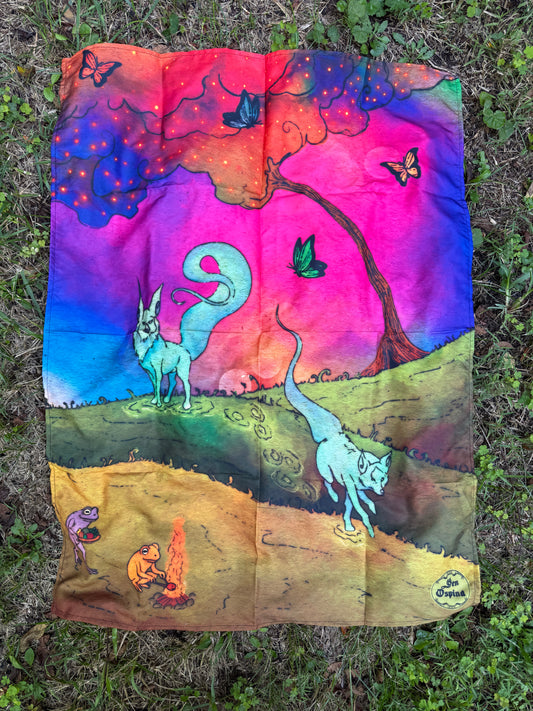 "Forest Wolves" Tapestry