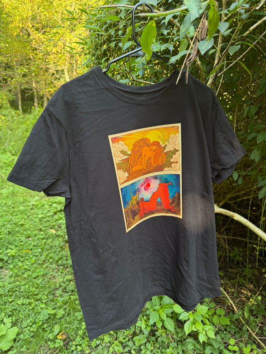 "Heaven & Hell" XL   Black TShirt
