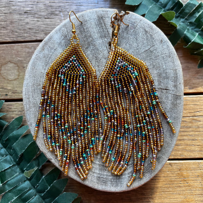 Handmade "Embera Fountain" Colombian Earrings