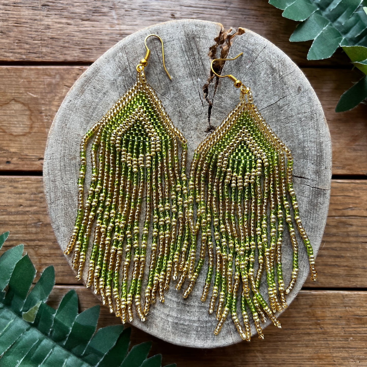 Handmade "Green Apple" Colombian Earrings