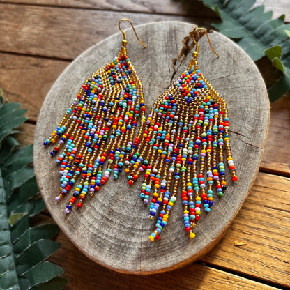 Handmade "Mardigra" Colombian Earrings