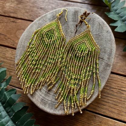 Handmade "Green Apple" Colombian Earrings