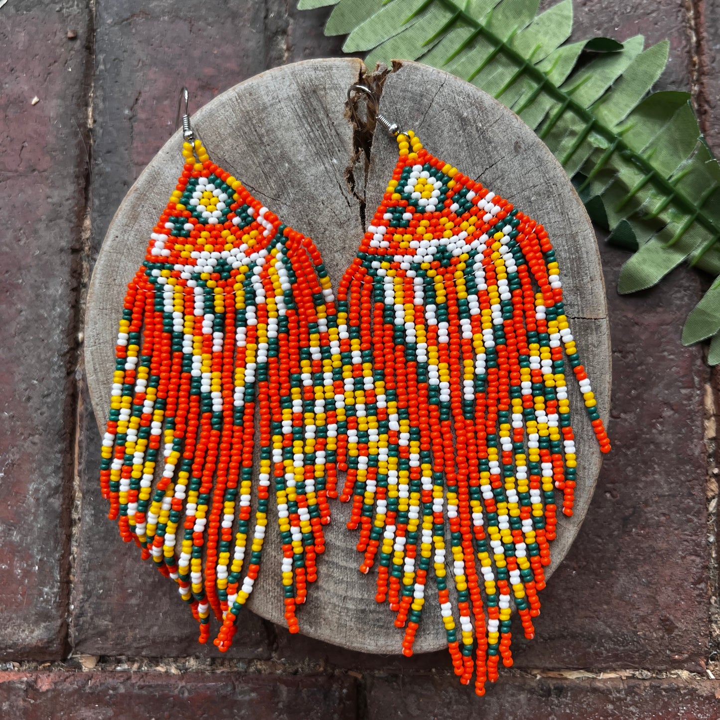 Handmade "Orange Lush" Colombian Earrings