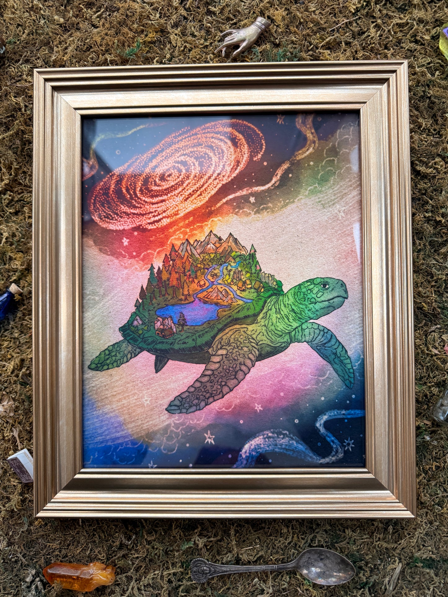 Medium Framed "Turtle"