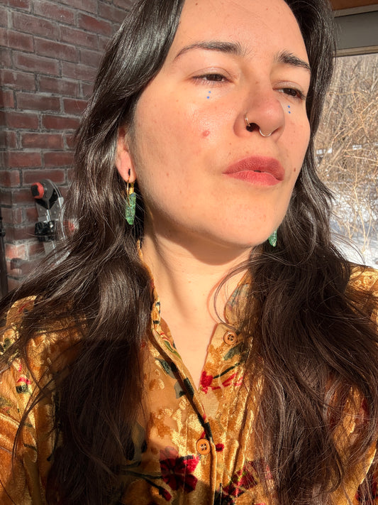 Quartz Mint Earrings