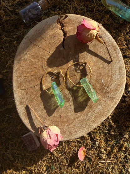 Quartz Mint Earrings