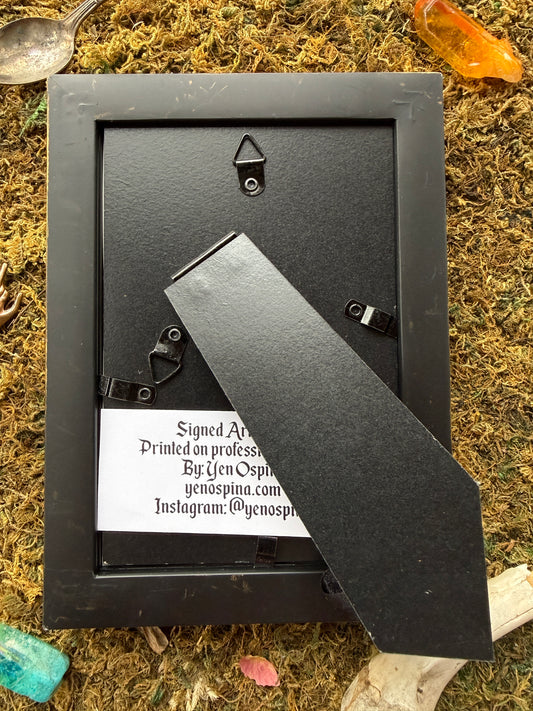 Small Framed "Mujer Seta"