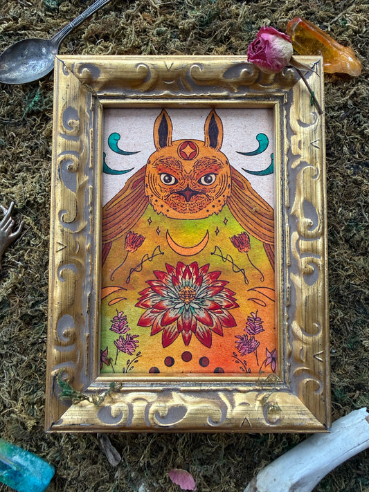 Small Framed "Buho"