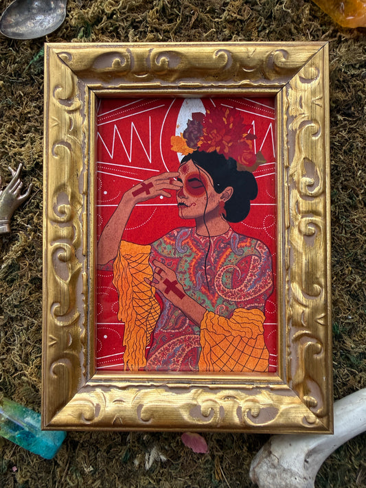 Small Framed "Esqueleto"