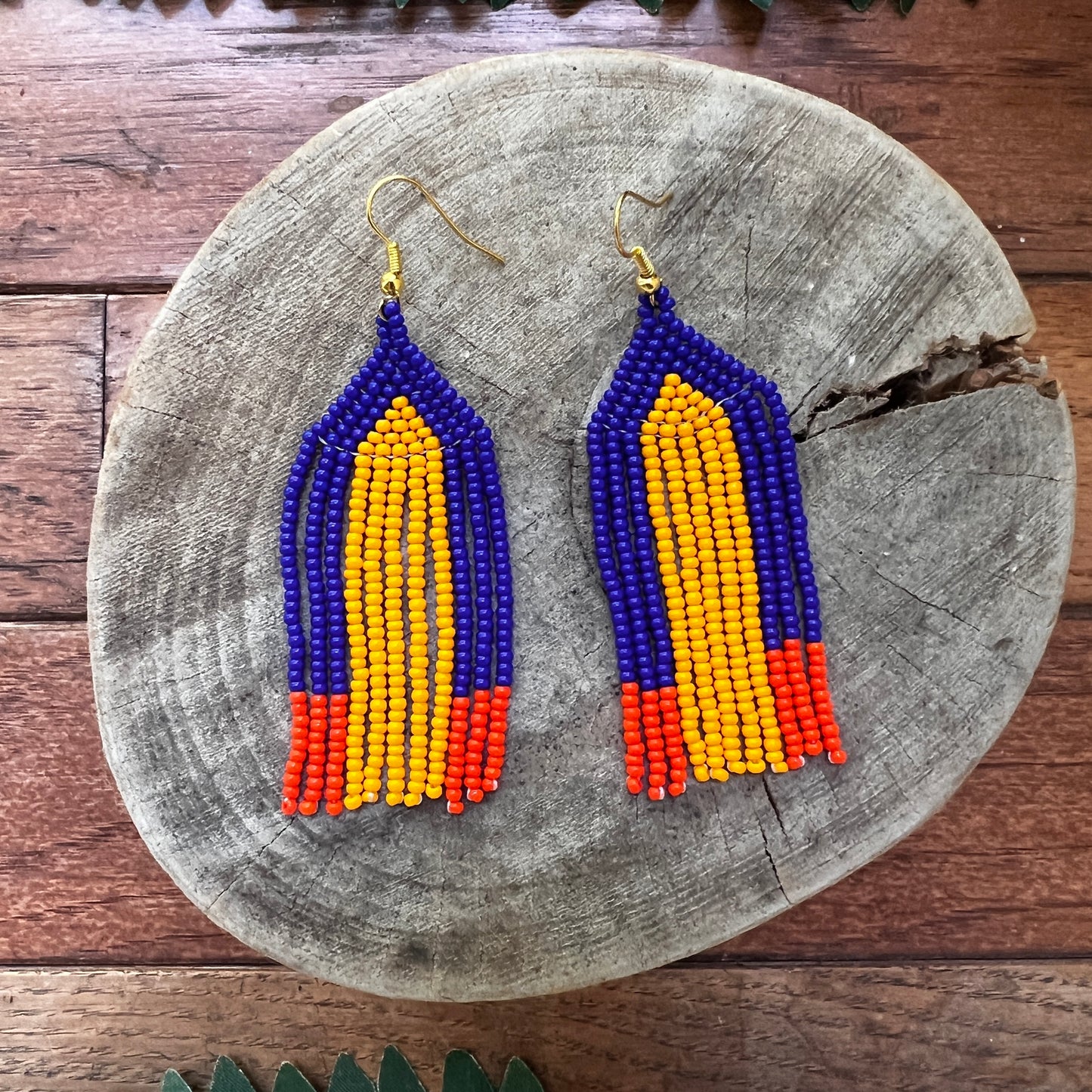 Handmade "Deep Blue" Colombian Earrings