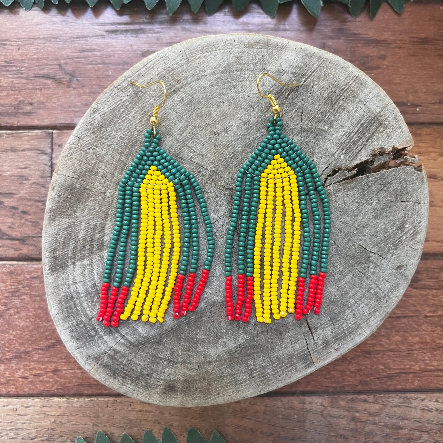 Handmade "I see Amarillo" Colombian Earrings