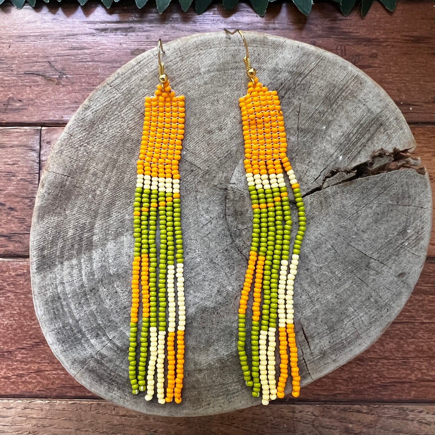 Handmade "Luscious Yellow" Colombian Earrings