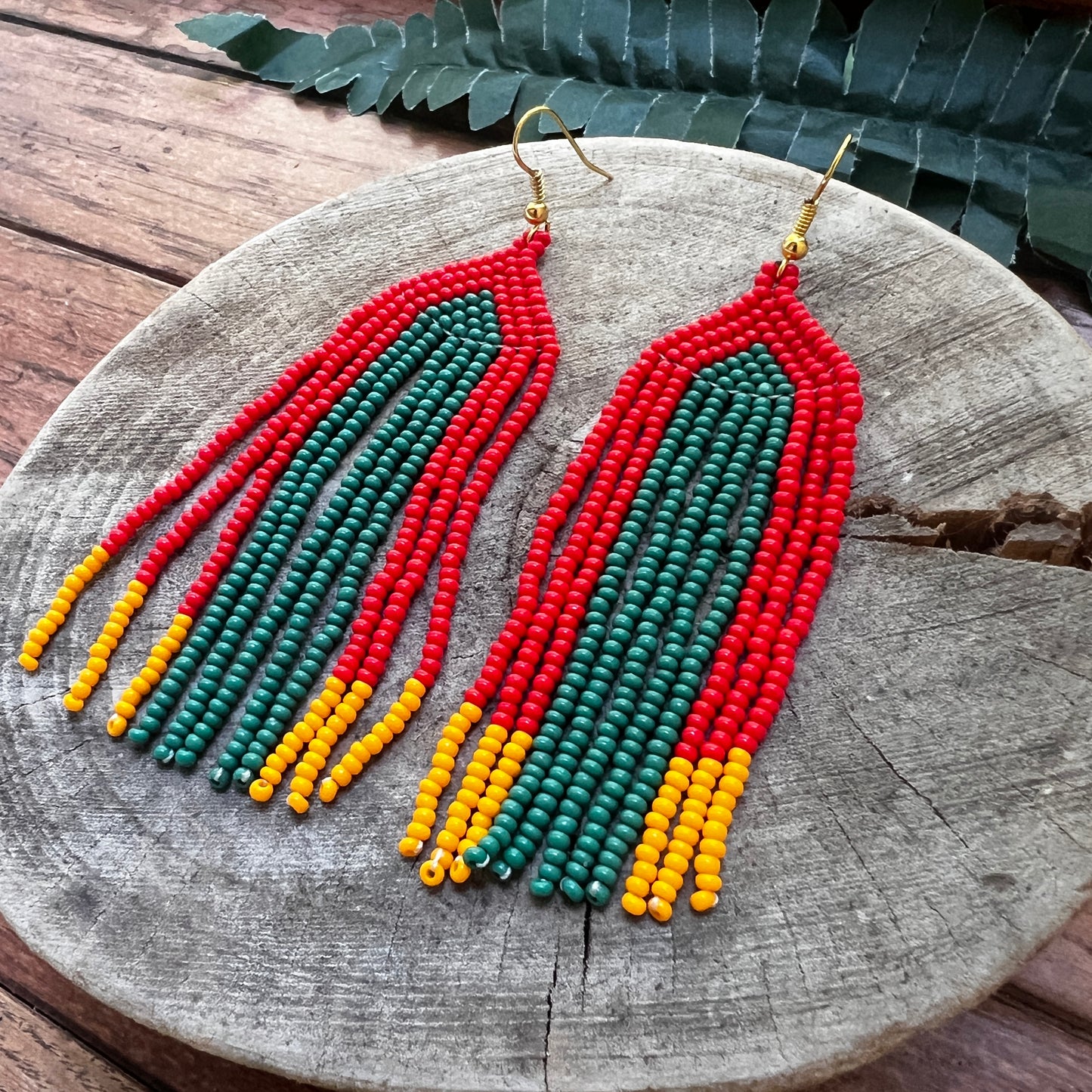 Handmade "Rose Teal" Colombian Earrings