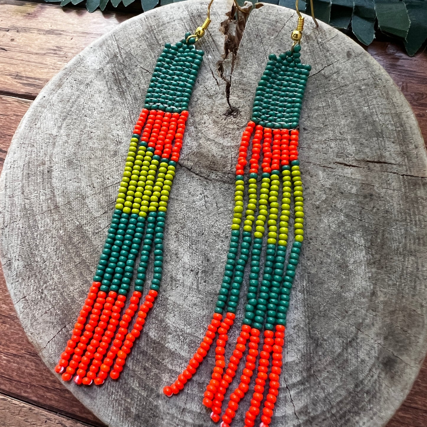 Handmade "Forest" Colombian Earrings