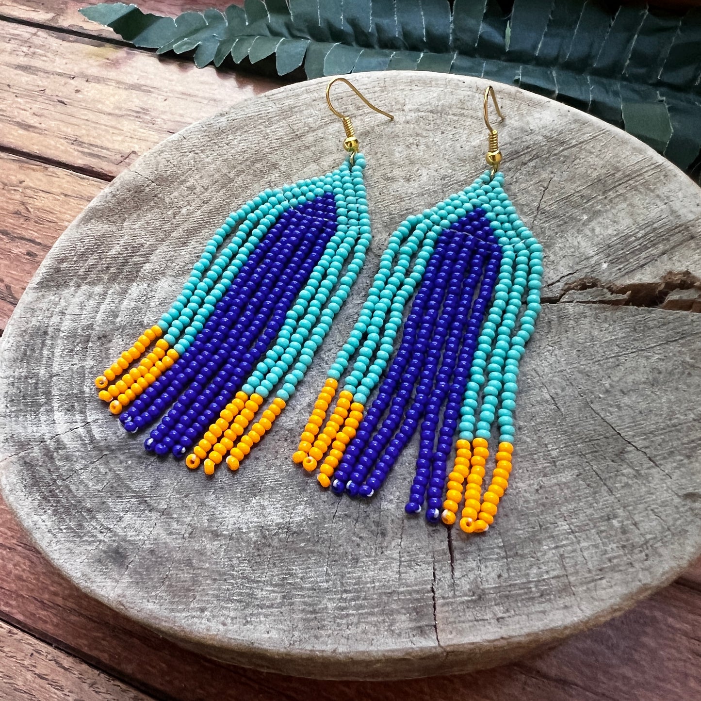 Handmade "Spring Sky" Colombian Earrings
