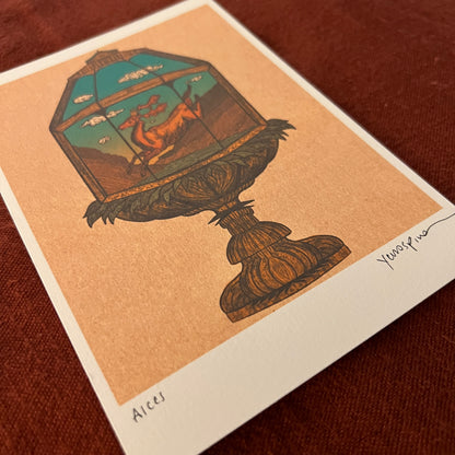 "Alces" 5x7 Faded Velvet Art Print